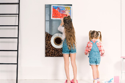 Magneetbord Een kopje koffie