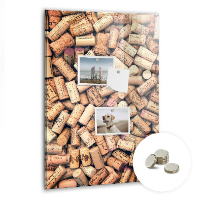 Memo bord Wijnkurken