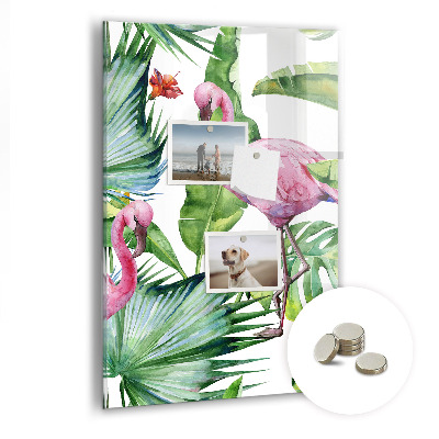 Magnetisch bord Flamingo vogel natuur