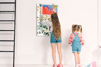 Memo bord Bloemenpatroon