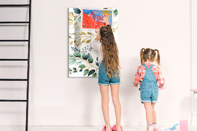 Memo bord Bloemenpatroon