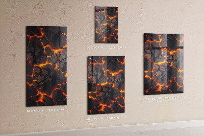 Magnetisch bord Vulkaanlava