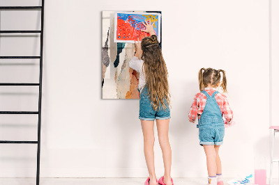 Memo bord Abstracte vlekken