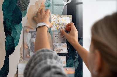 Memo bord Abstracte vlekken