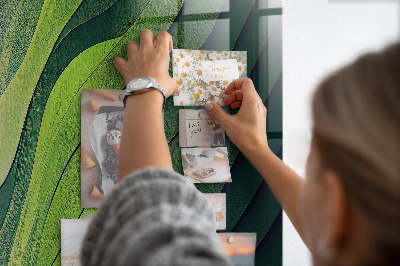 Memo bord Lijnen landschap natuur