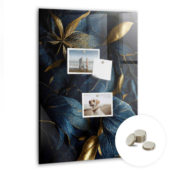 Magnetisch bord Donkere bloemen