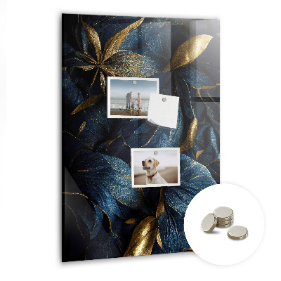 Magnetisch bord Donkere bloemen