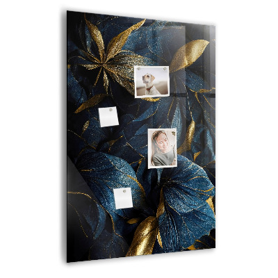 Magnetisch bord Donkere bloemen