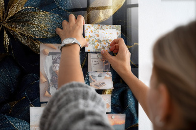 Magnetisch bord Donkere bloemen