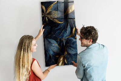 Magnetisch bord Donkere bloemen