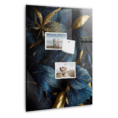 Magnetisch bord Donkere bloemen