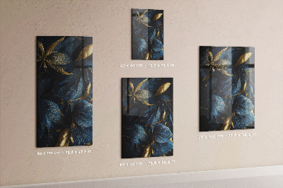 Magnetisch bord Donkere bloemen