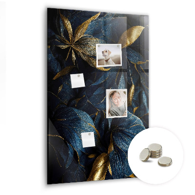 Magnetisch bord Donkere bloemen