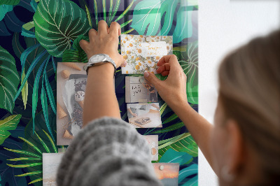 Memo bord Exotische grote bladeren