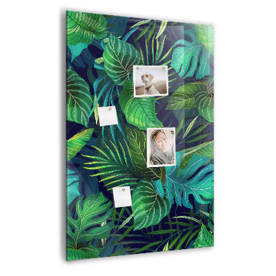 Memo bord Exotische grote bladeren