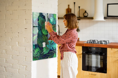 Memo bord Exotische grote bladeren