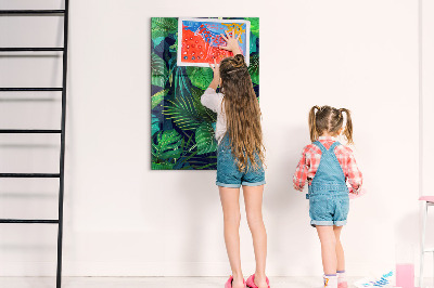 Memo bord Exotische grote bladeren