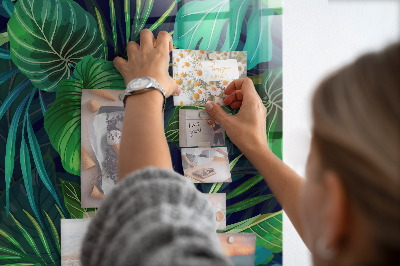 Memo bord Exotische grote bladeren