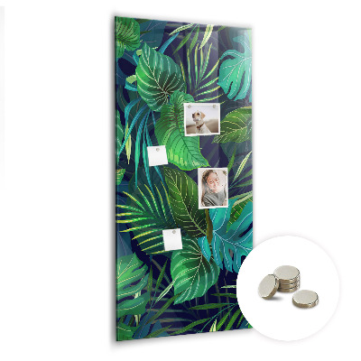 Memo bord Exotische grote bladeren