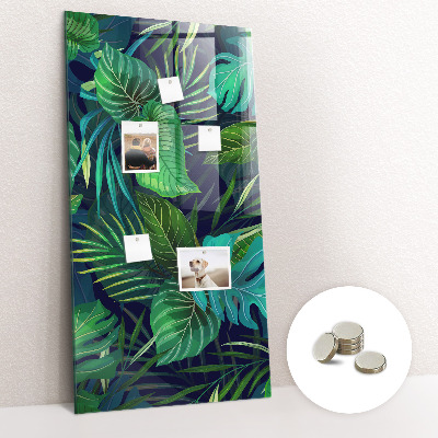 Memo bord Exotische grote bladeren