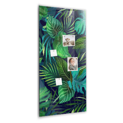 Memo bord Exotische grote bladeren