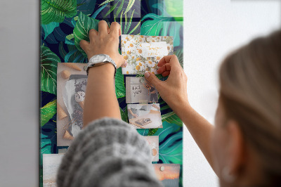 Memo bord Exotische grote bladeren