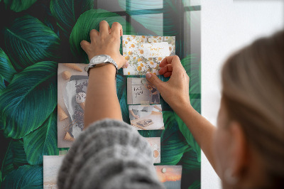 Magneetbord Grote tropische bladeren