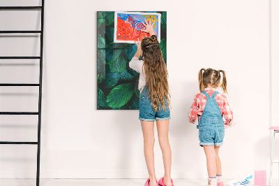 Magneetbord Grote tropische bladeren