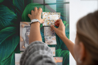 Magneetbord Grote tropische bladeren