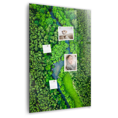 Magnetisch bord Rivier in het bos