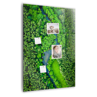 Magnetisch bord Rivier in het bos