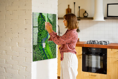 Magnetisch bord Rivier in het bos