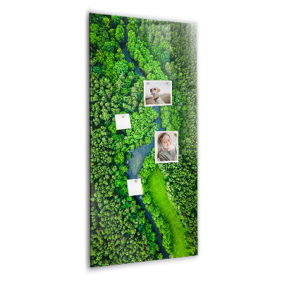 Magnetisch bord Rivier in het bos