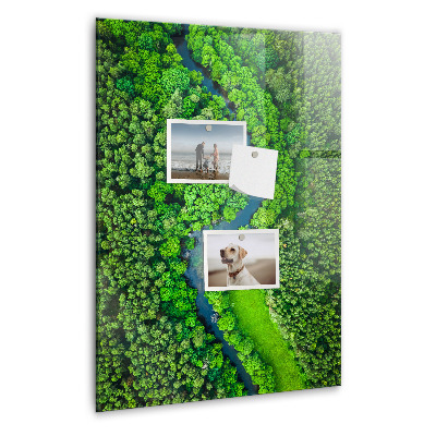 Magnetisch bord Rivier in het bos