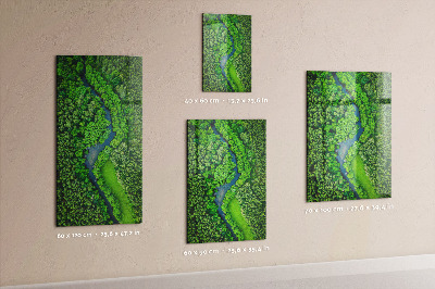 Magnetisch bord Rivier in het bos