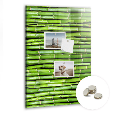 Magneetbord Bamboe muur