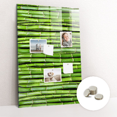 Magneetbord Bamboe muur
