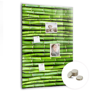 Magneetbord Bamboe muur