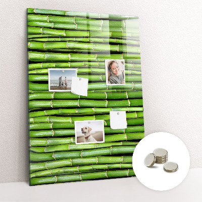 Magneetbord Bamboe muur