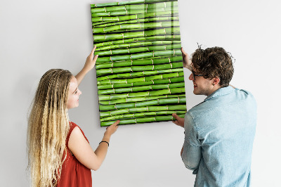 Magneetbord Bamboe muur