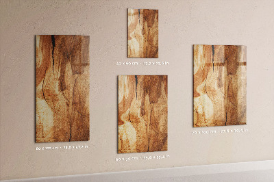Magnetisch bord Natuurlijk hout