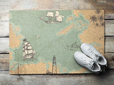 Schoonloopmat Oud plan