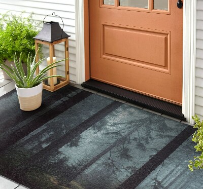 Deurmat voor buiten Mistig struikgewas