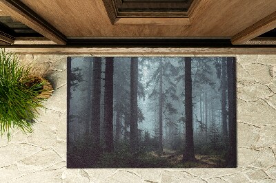 Deurmat voor buiten Mistig struikgewas