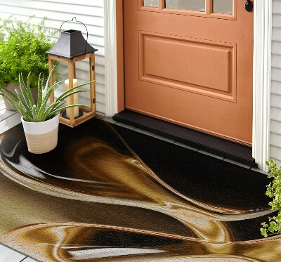 Schoonloopmat Abstract goud