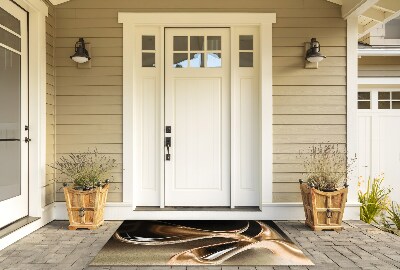 Schoonloopmat Abstract goud