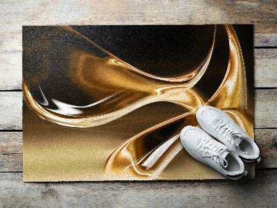 Schoonloopmat Abstract goud