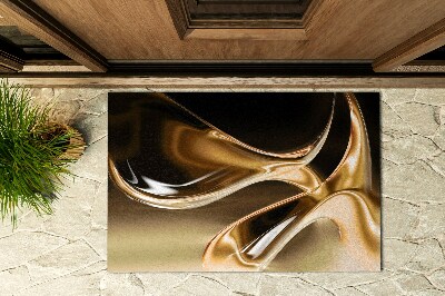 Schoonloopmat Abstract goud