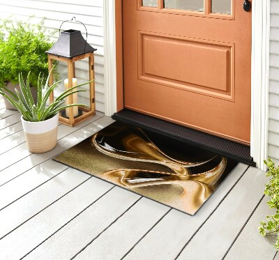 Schoonloopmat Abstract goud