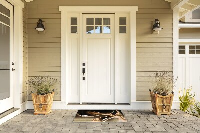 Schoonloopmat Abstract goud